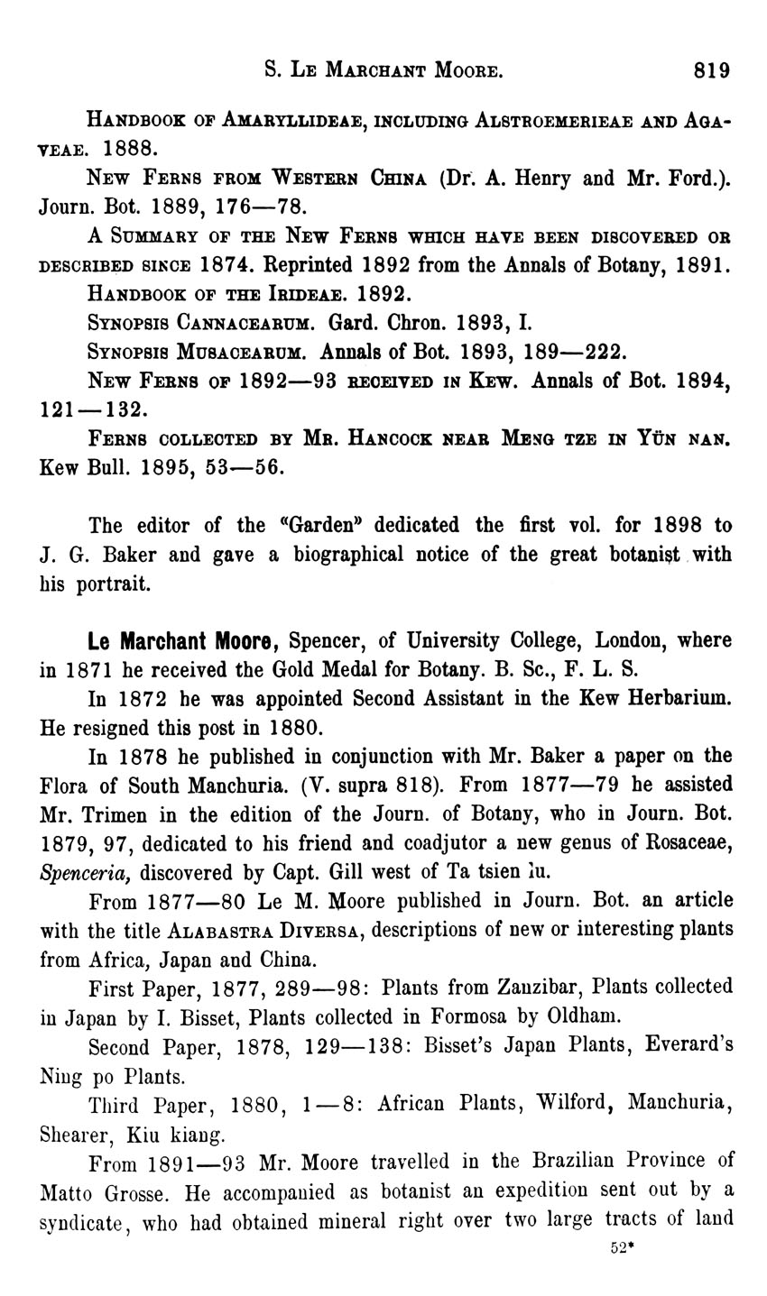 History Of European Botanical Discoveries In China 1898